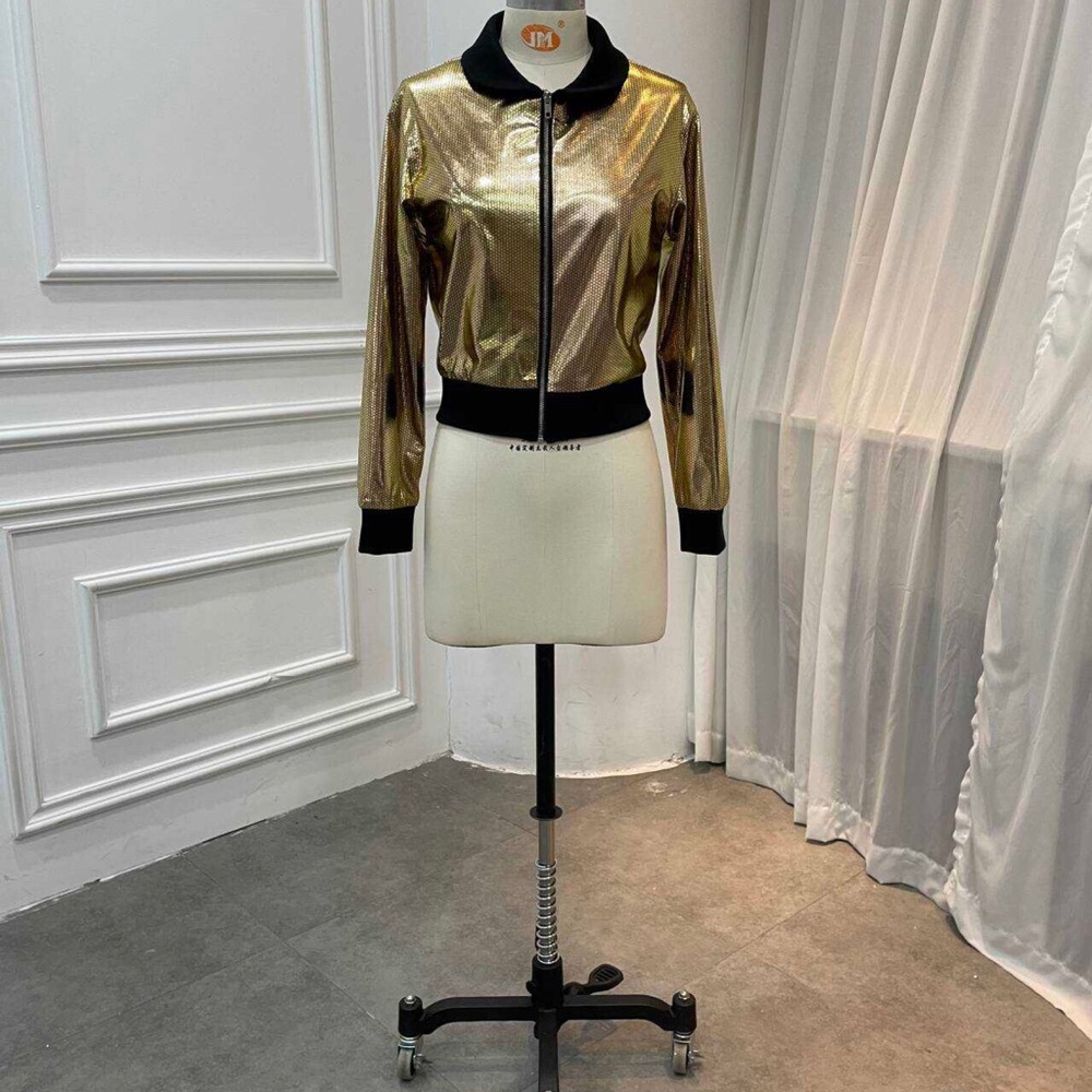 Gold Metallic Women's Jacket